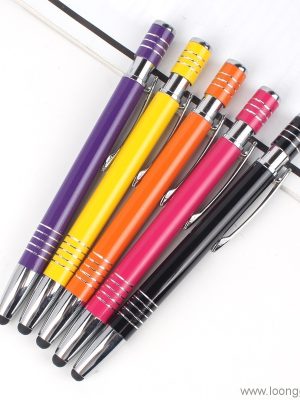 2 في 1 touch screen stylus metal pen