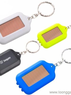 3 LED Solar Flashlight With Keychain