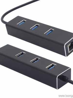 3 ethernet адаптертай порт usb hub