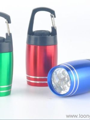6 ពិល LED ជាមួយ Carabiner
