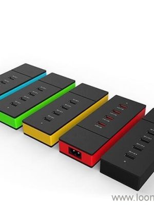 6 Portuak USB 2.0 Power egokitzaile zentroa - Image 3