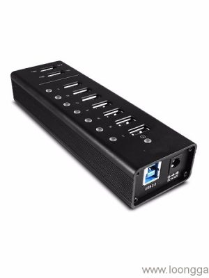 7 port usb 3.0 hub with dual usb charger - Image 3