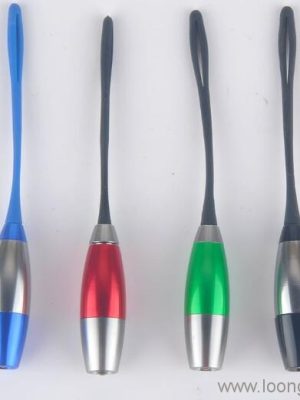 Aluminum Flashlight With Silicone Strap - Image 3