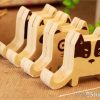 Carved Wood Animal Phone Holder
