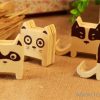 Carved Wood Animal Phone Holder