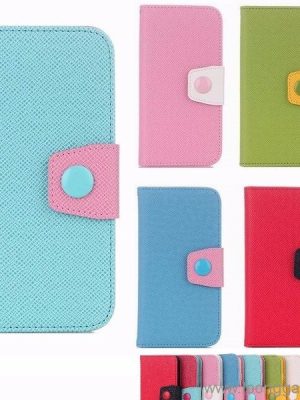 Colorful leather case wallet