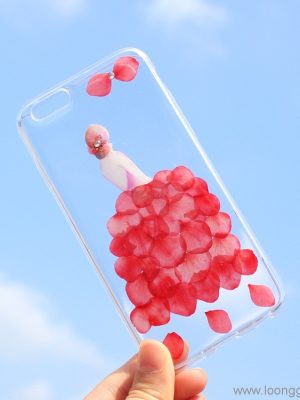 Flower pattern for iPhone 7 transparent case
