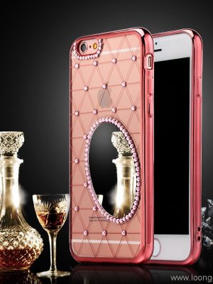 mirror TPU diamand phone shell