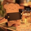 Carved Wood Novelty Phone Table Holder