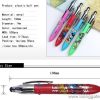 plastic cool touch screen stylus pen