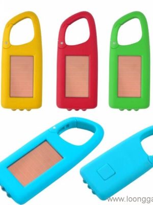 Solar LED Flashlight With Carabiner