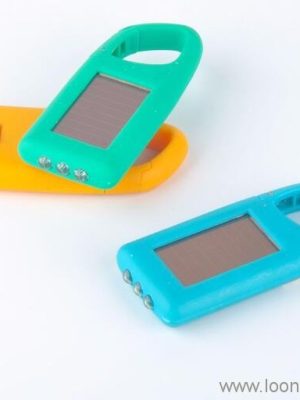 Solar LED Flashlight With Carabiner - Image 3