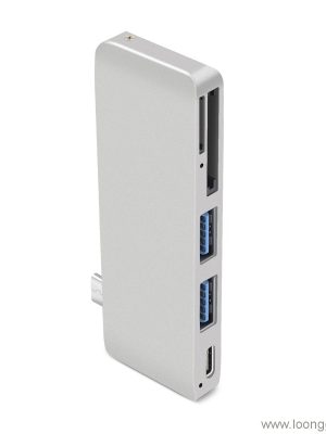 tipe c usb 3.1 hub kalawan card reader - Image 4