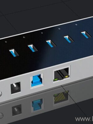 usb type c 3.0 6-port hub with gigabit ethernet and charger