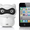 Mini Bear Robot Portable Speaker, LED Eyes