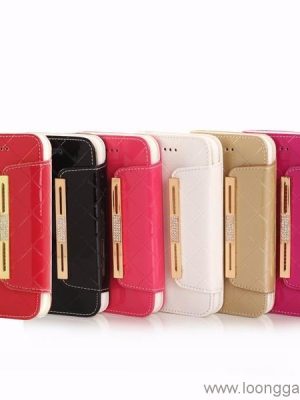 Women Flip Handbag Shell PU Leather case for iPhone 7