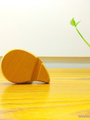 Wood stand mobile phone holder