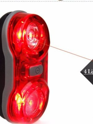 2 Red LED Super Bright Cycling Bike Taillight