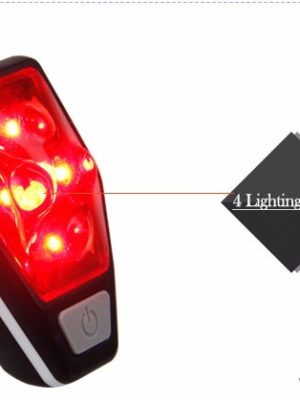 4 ໄຟ LED ສີແດງ Cycling Taillight