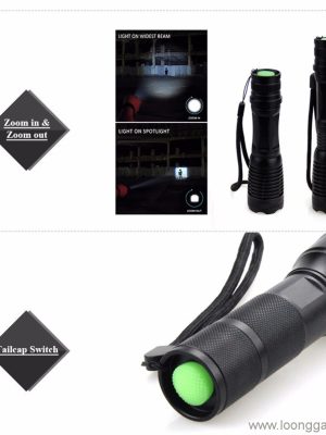 800 Lumen High Power 3.7V Zoom Led Flashlight Torch - Image 3