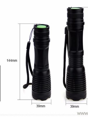 800 Lumen High Power 3.7V Zoom Led Flashlight Torch