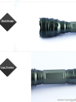 8000 Flashlight Tóirse faoi stiúir Lumen IP65 In-athluchtaithe Le Uiscedhíonach - Image 4