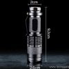 Aluminium Led Flashlight Torch Clip 365nm UV Laser Pointer Pen