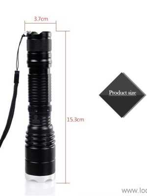 Waterproof flat flashlight