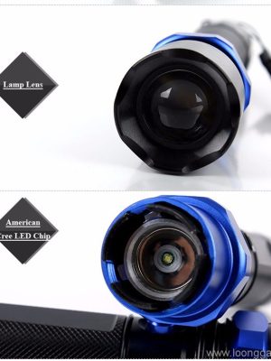 Led Zoom Flashlight With Pouch - Imatge 2