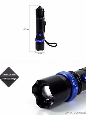 Led Zoom Flashlight With Pouch - Imatge 1