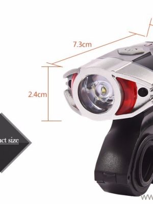 USB Rechargeable Bicycle Front Light with CREE LED