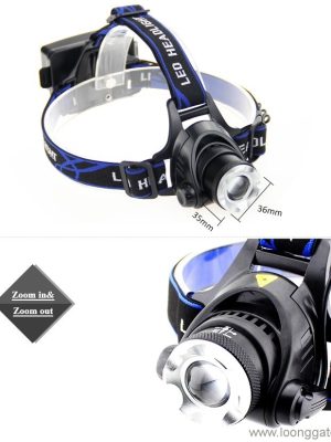 Zoomable Rechargeable 1000 Lumen Headlamp